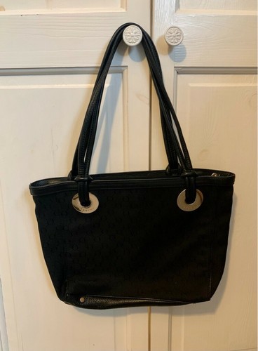 Oroton black handbag leather - black,