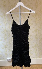 ZARA black velvet velour