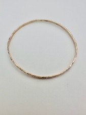 Womens Vintage Solid Yellow 9ct Gold Bangle Bracelet 375 Jewellery Gift