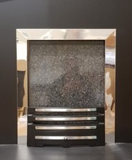 Replacement gas fire chrome - replacement,