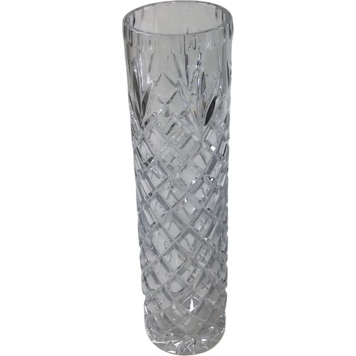 Tall crystal cut glass - cut,
