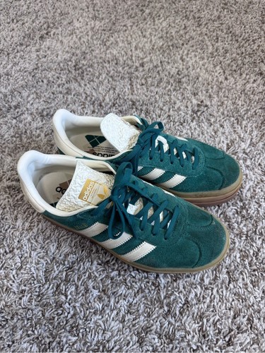 Adidas green platform - , gazelle