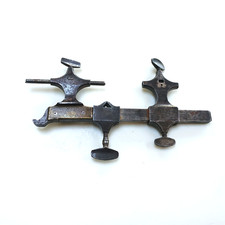 Antique watch clock makers lathe tool vice clamp engineers tool
