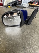 Ford Focus 2017 Passenger Side Left Wing Mirror Manual Fold NSF NS Nearside Blue