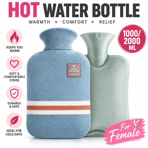 Hot water bottle - hot, with