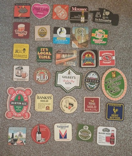 Vintage beer mats - mats, 30