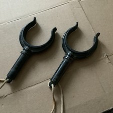 Pair Of Vintage Black Plastic
