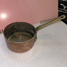 Vintage small copper saucepan - small,