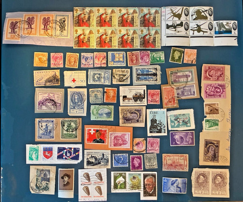 Vintage world stamps - vintage,