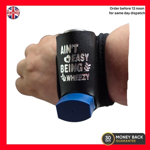 Asthma inhaler wristband