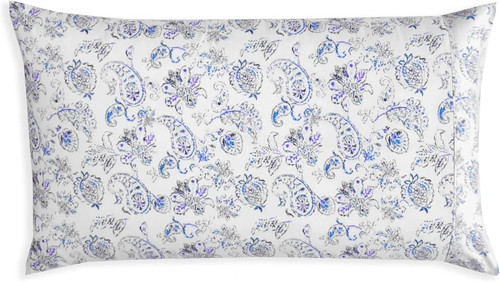 Soft blue cotton pillowcase - blue,