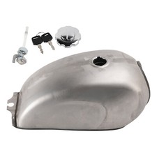 Unpainted Motorcycle Fuel Gas