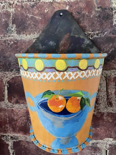Reclaimed metal bucket - metal,