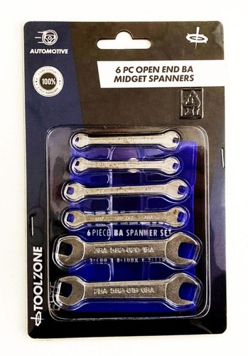 Open ended midget spanner set - ended,