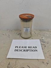 WoodWick Large Hourglass Scented Candle | Vanilla Bean | with Crackling (READ)