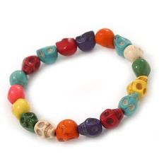 Multicoloured 'Skull' Stone