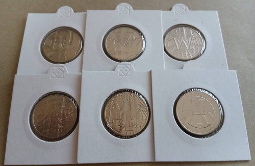 2018 alphabet 10p coins - 6, x