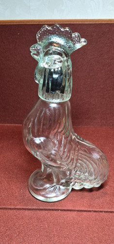 Cockerel rooster clear glass - cockerel,