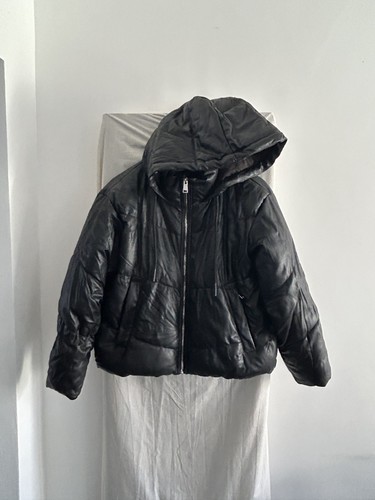Zara black faux - faux, leather
