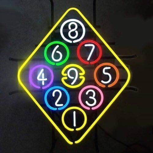 Nine balls rack snooker - 9,