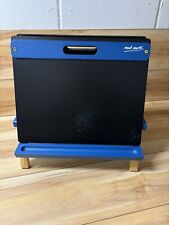 Mont Marte wooden Art Table folding desk Easel whiteboard blackboard blue