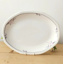 Vintage Royal Doulton Nimbus Large Oval Serving Platter Steak Plate 34cm Floral