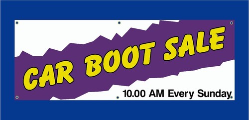 Car boot sale - sale, banners