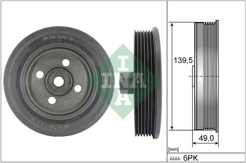 Belt pulley crankshaft ina - pulley,,
