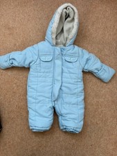 Tiny Ted Baby Blue Snowsuit /