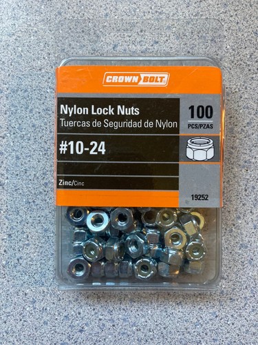 Crown bolt nylon lock nuts - crown,
