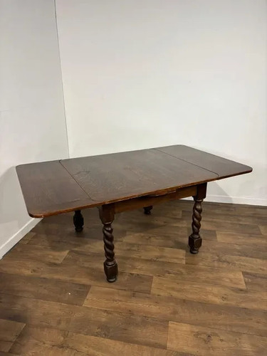 Vintage oak barley twist draw - oak,