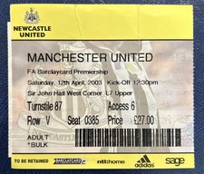 2003 Newcastle United V