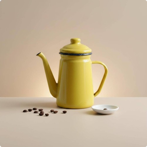Enamel coffee pot - enamel,