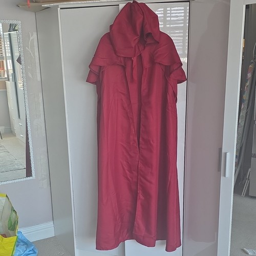 Red hooded costume cloak cape - hooded,
