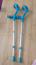 Crutches with Comfort Grip, full cuff Pair (2-Pack)