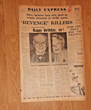 Memorabilia Winston Churchill 90th Birthday Daily Express Newspaper Nov 30 1964