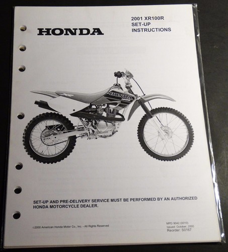 2001 honda motorcycle xr100r - 2001,