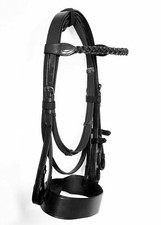 LEATHER HUNTER BRIDLE WITH 2"