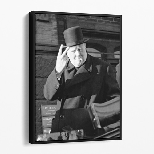 Winston churchill sign - v,