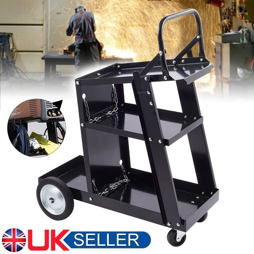 Tier welding cart black - 3-tier,