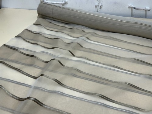 Stripe organza voile fabric - stripe,