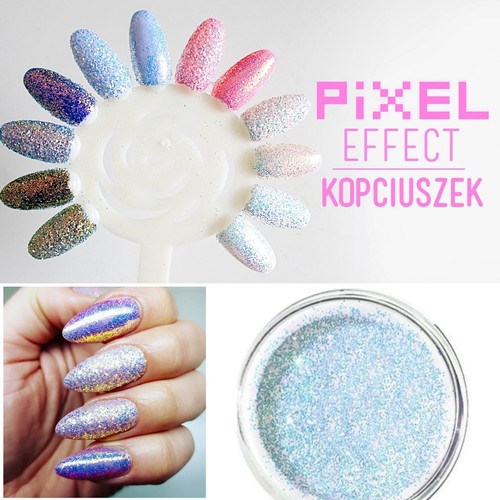 Cinderella pixel effect nail - cinderella,