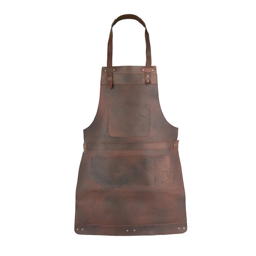 Full grain leather apron - full,