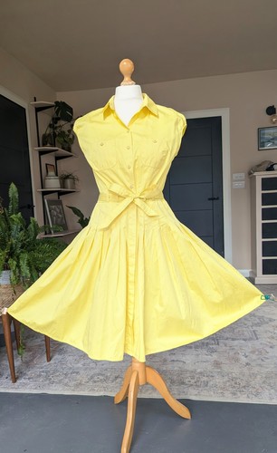 Jaeger yellow pleated - pleated, cotton