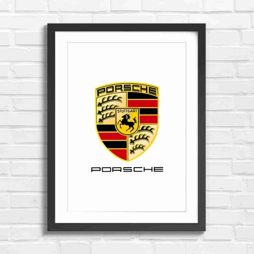 Bold porsche crest logo - bold, design