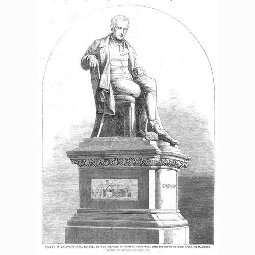 Bolton samuel crompton statue - bolton,