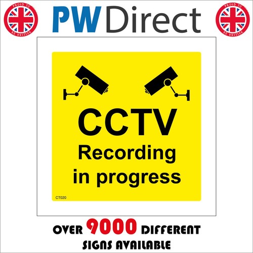 Sign cctv recording - sign, in
