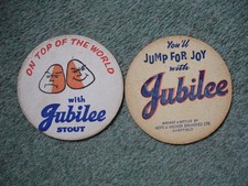 2 x Vintage Beer drinks mats