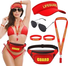 6Pcs Lifeguard Costume Set