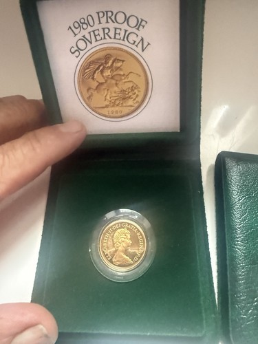 Scarce 1980 proof full gold - 1980,